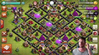 Barbarian King Glitch? - WTF Is He Doing - Clash of Clans War Glitch
