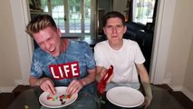 Gummy Food vs. Real Food Challenge! *EATING GIANT GUMMY SNAKE* Gross Worm Real Food Candy