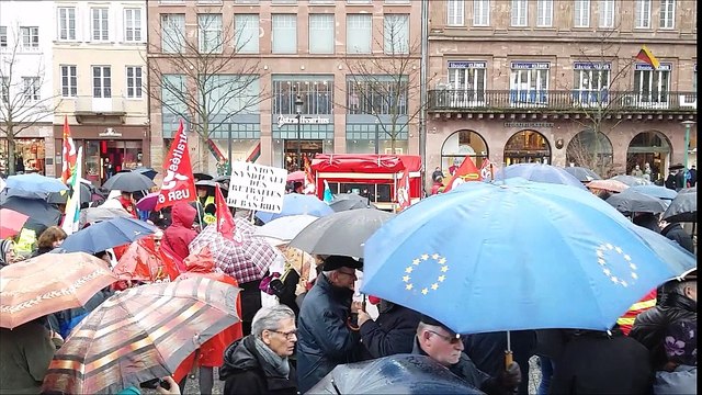Les retraités descendent dans la rue à Strasbourg