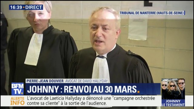 Succession de Johnny : Cette affaire a bien besoin de transparence , résume l'avocat de David Hallyday