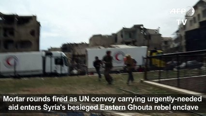Aid enters Syria's rebel enclave in Ghouta