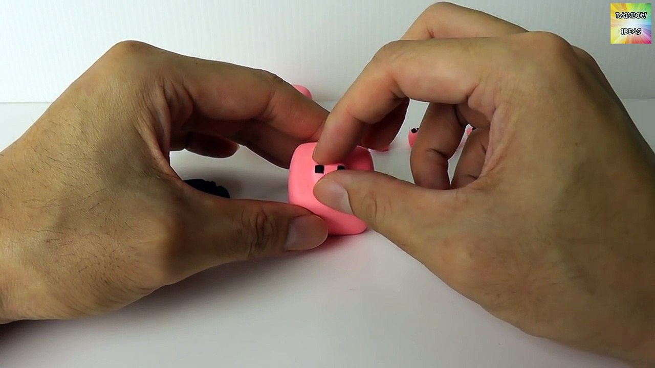 Play Doh Minecraft Baby Pig - How to make with playdough