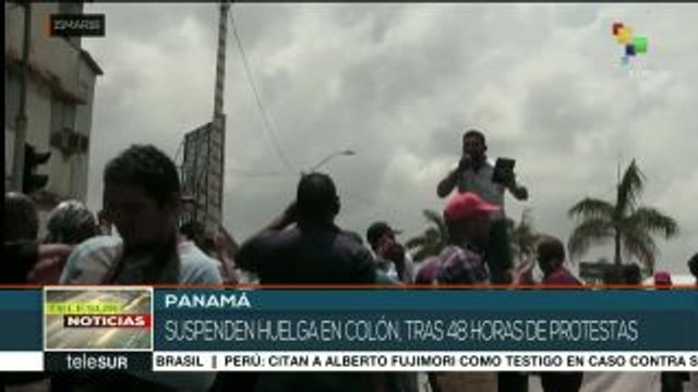 Panamá: suspenden colonenses huelga de 48 horas para dialogar