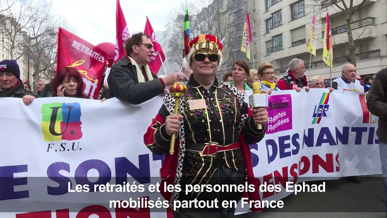 Retraités et Ehpad: manifestations à Marseille et Parisuiuiuiiii