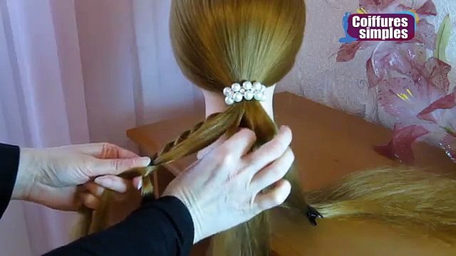 ⭐︎ Сoiffure soirée/mariage facile à faire soi même, cheveux mi long ⭐︎ simple et rapide