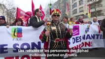Retraités et Ehpad: manifestations à Marseille et Parisuiuiuiiii
