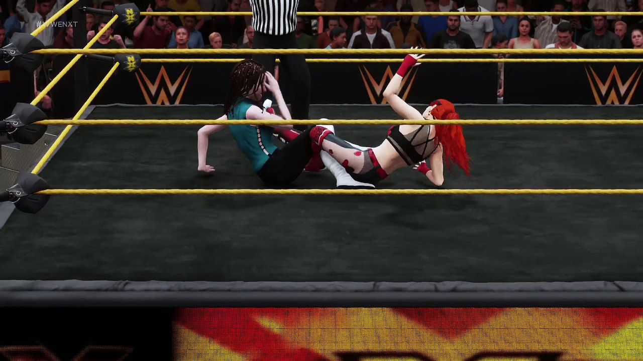 Peppy Kingsley vs. Stephanie in a singles match.
