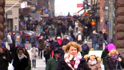 Uygurlardan İsveç Parlamentosu önünde gösteri - STOCKHOLM