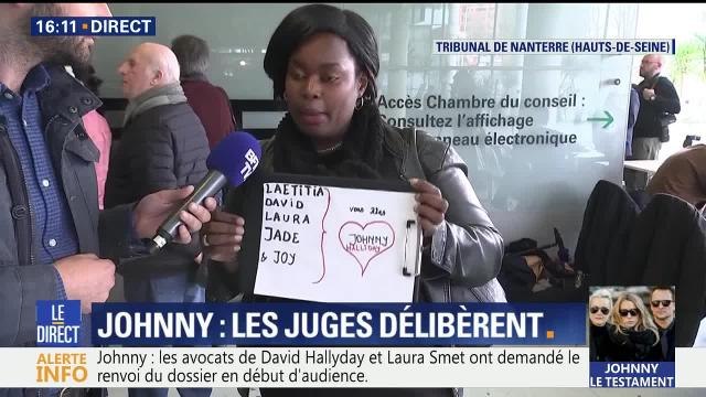 Oups ! Un fan de Johnny présente au procès ne sait pas écrire Hallyday