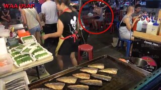 Street Food Best! Compilation - Mackerel Dancing, Japanese Crepe, Thai Chicken fried Ep8