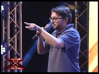 Percy Arellano sorprendió a los jueces con una impactante canción  -  Factor X Bolivia 2018