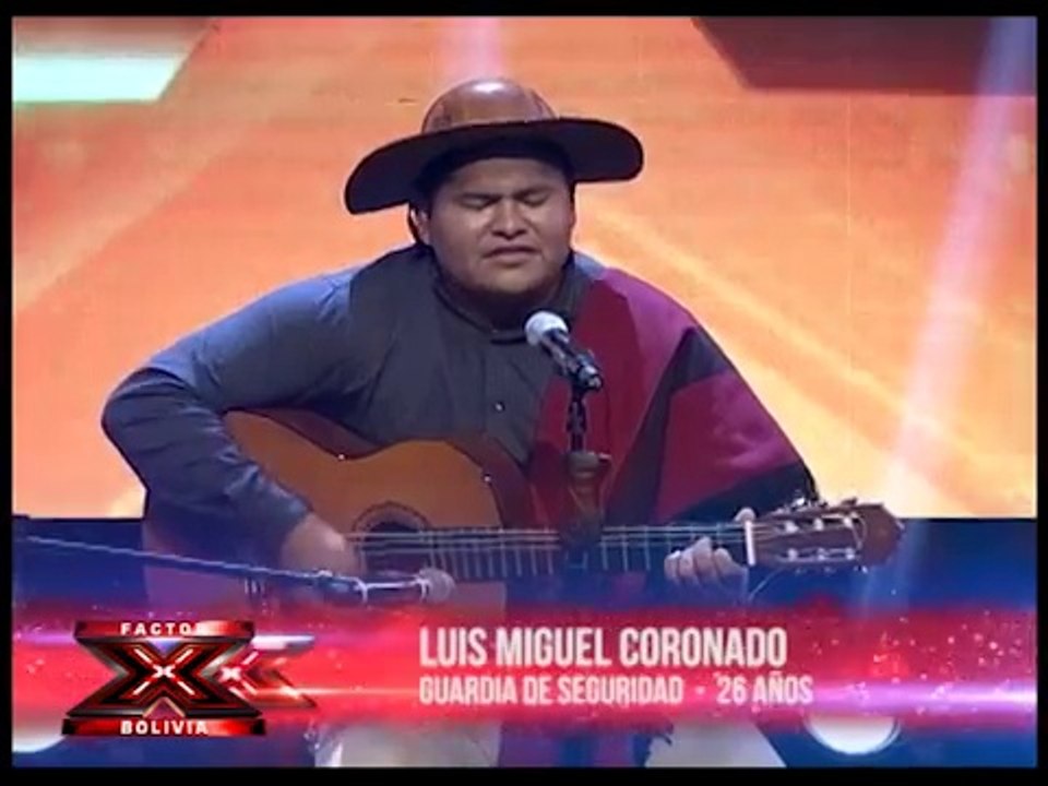 Luis Miguel Coronado interpretó un huayño chaqueño  - Factor X Bolivia 2018