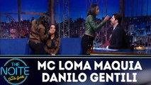 Mc Loma maquia Danilo Gentili