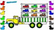 Learn Colors for Kids with Car Carrier Monster Truck Coloring Book Pages, Fun Coloring Video