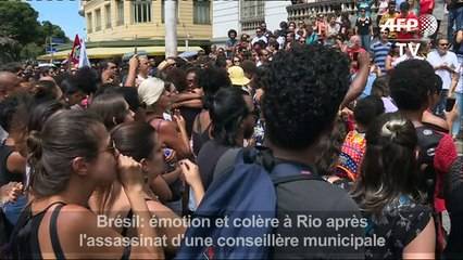 Brésil: rassemblement après l'assassinat de Marielle Franco