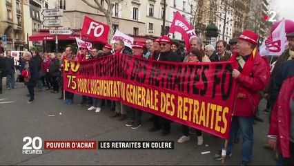 Pouvoir d'achat : les retraités en colère
