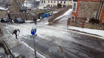 Freezing Rain Causes Slick Roads