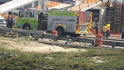 Effondrement d'un pont à Miami