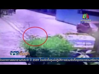 ระทึก ตร. บุกจับแก๊งส์ยาเสพติดคนร้ายโดดตึก 5 ชั้นหนี  l ข่าวมื้อเช้า l 29 มี.ค.  59