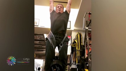 دوت مصر| سيلفستر ستالون يستعرض لياقته البدنية