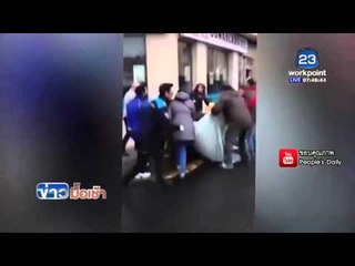 สาวนุ่งชุดชั้นในกระโดดจากชั้น3หนีไฟไหม้ l ข่าวมื้อเช้า l 20 เม.ษ. 59