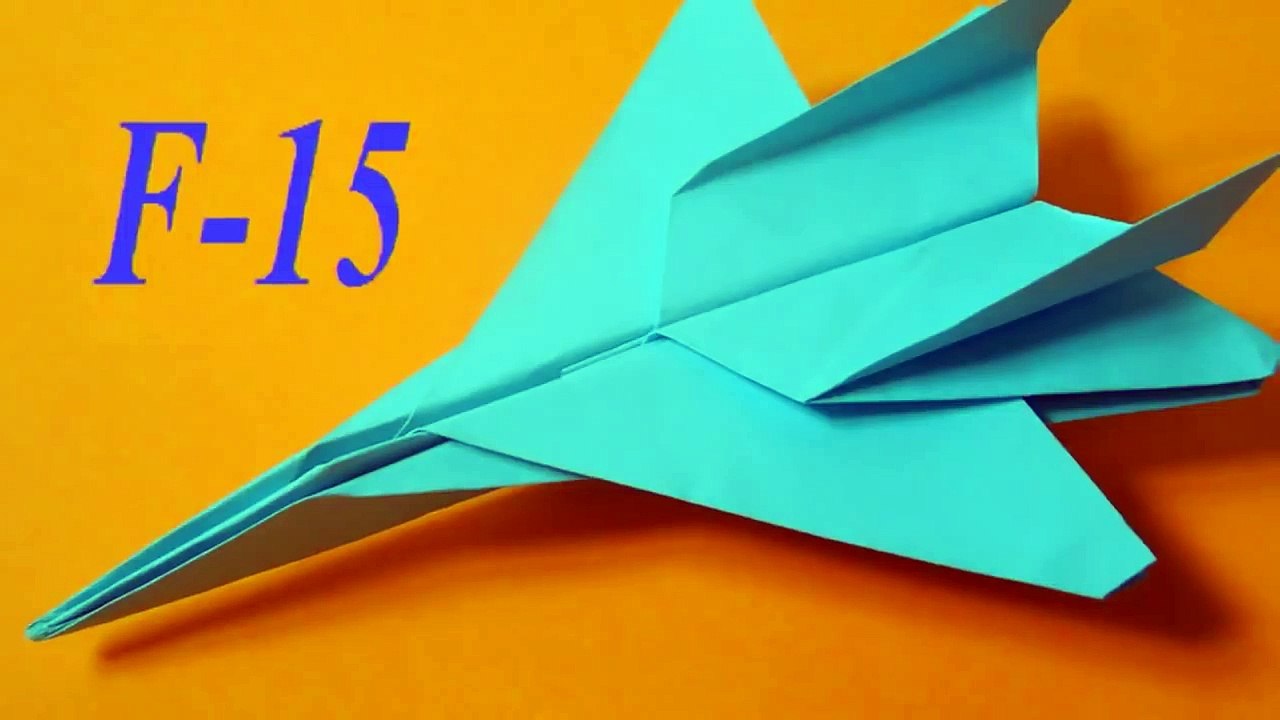 Nasıl bir uçak yapmak için kağıt. Origami uçak. Origami plane