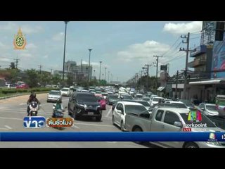 อยุธยาจราจรติดขัด ปชช  แห่เดินทางทำบุญ  | ข่าวต้นชั่วโมง | 19 ก.ค. 59
