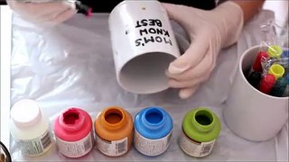 DIY Mothers Day Gift Idea - Personalized Cup