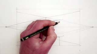 How to Draw a Kitchen Room in 2-Point Perspective: NARRATED