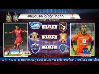 ผลการแข่งขันไทยลีก | ข่าวมื้อเช้าสุดสัปดาห์ | 14 ส.ค. 59
