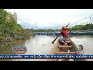 แม่น้ำโขงหนุนสูงท่วม ปลากระชังเลี้ยงยากl ข่าวเปรี่ยงเที่ยงตรง l 30 ส.ค.59