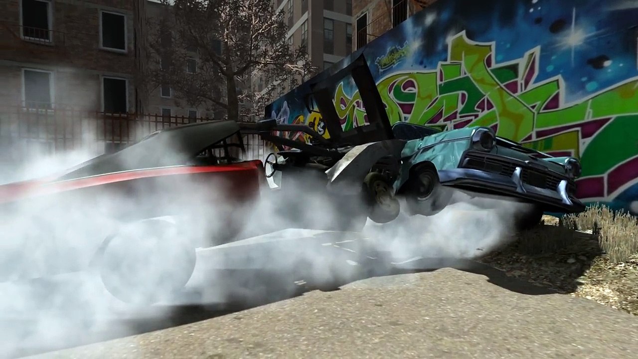 BeamNG Drive mod Dodge Charger RT Crash Test