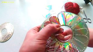 Поделки из СД дисков. Crafts from CD discs.