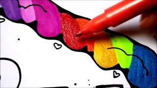 Coloring and Drawing Kids Colourful Candy House Videos for Kids l Learn Rainbow Colored Markers