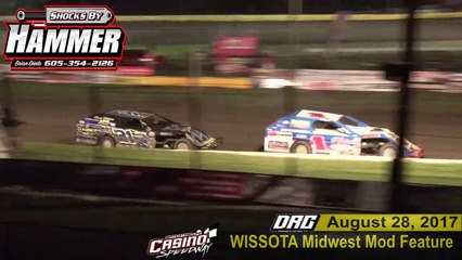 Casino Speedway 8/27/17 Midwest Mod race for the lead