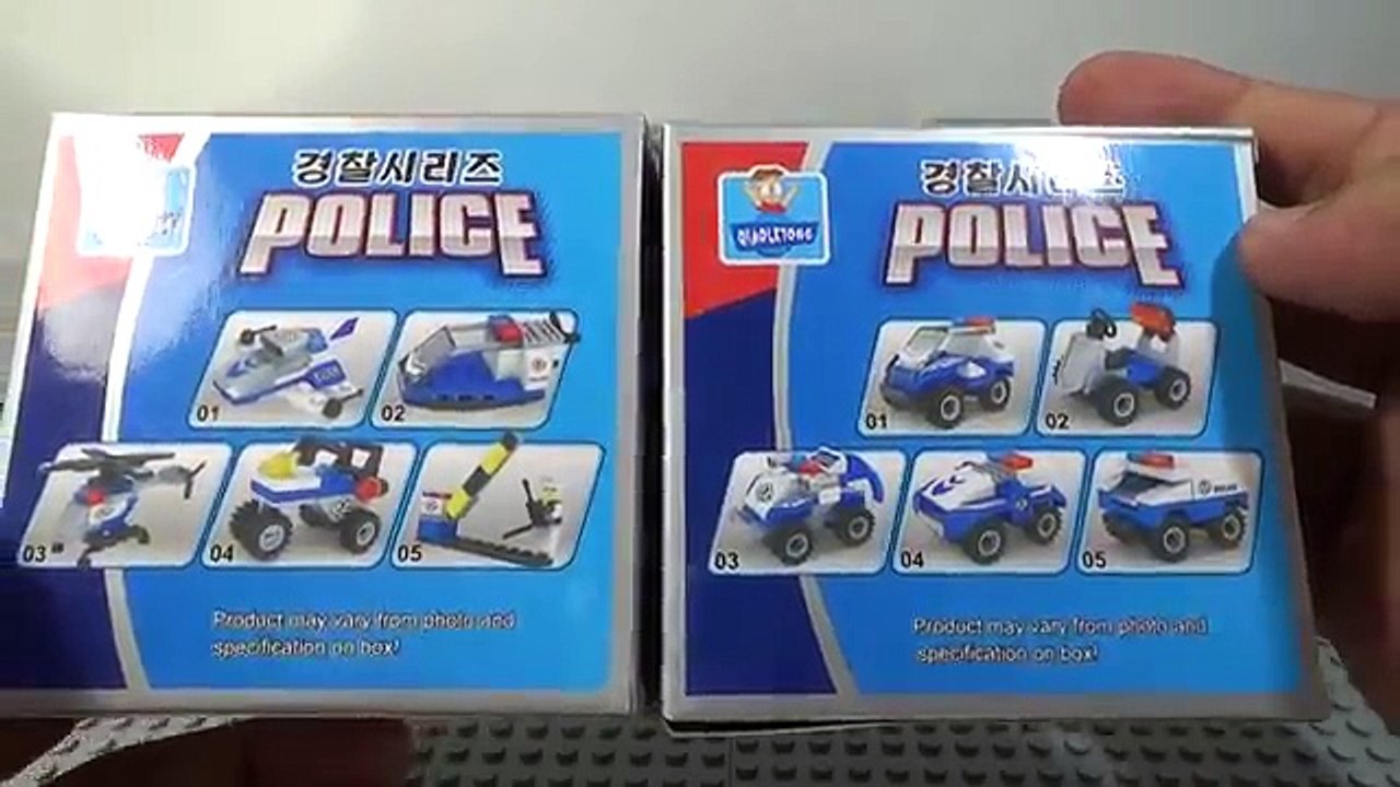 경찰비행기, Qiaoletong 경찰시리즈 Police Series 중국 레고 호환 블록 조립기