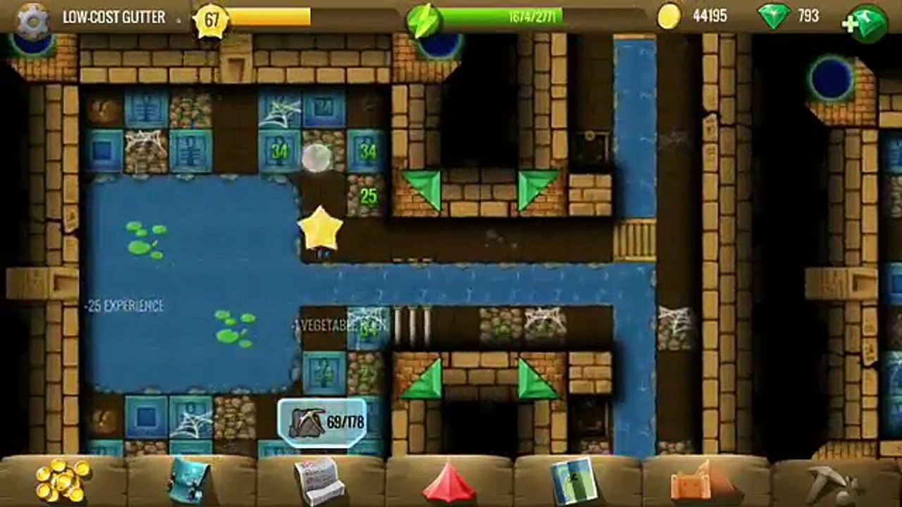Low-cost gutter - Diggy's Adventure