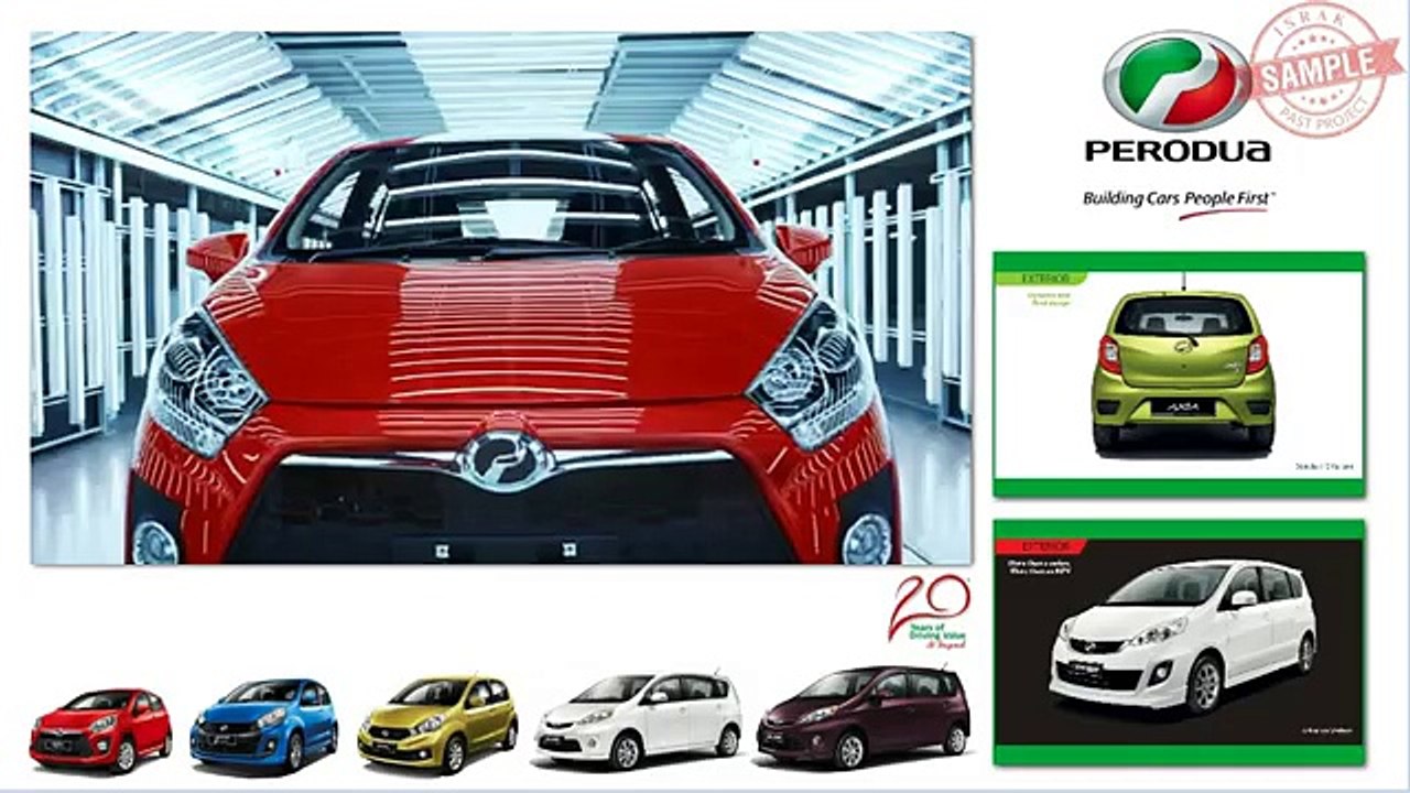 Digital Signage Layout for Perodua