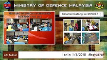 Digital Signage Layout for MINDEF