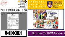 Digital Signage Layout for UiTM Puncak Alam Kampus
