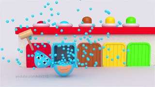 Learn Colors Garage Funny Surprise Eggs Hand Painting For Children