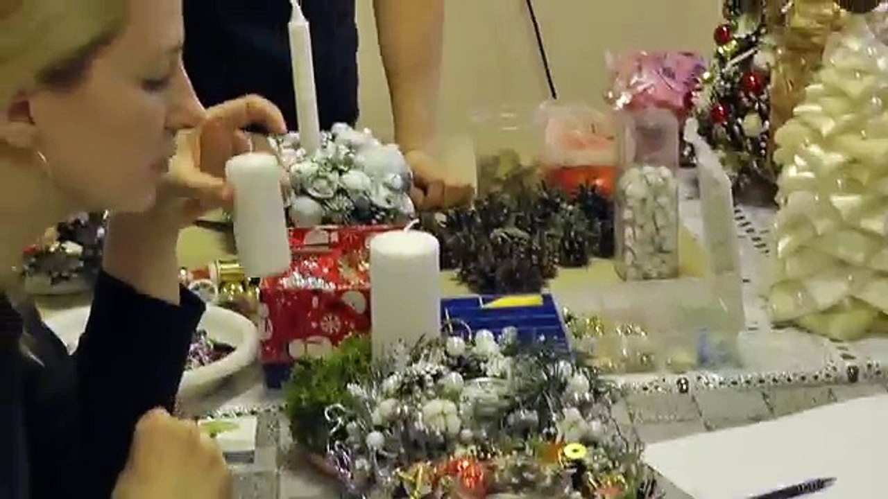 Новогодний подсвечник. Мастер-класс