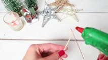 DIY NAVIDAD | Como hacer adorno navideño | estrella con hilo | decoracion