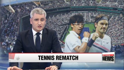 Chung Hyeon at rematch with Roger Federer