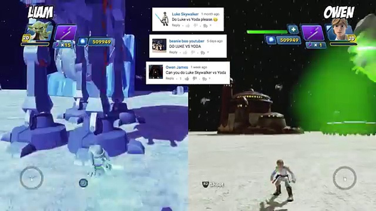 Luke Skywalker VS Yoda Disney Infinity 3.0 Star Wars Toy Box Versus