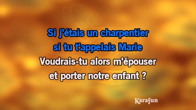 Johnny Hallyday - Si j'étais un charpentier KARAOKE / INSTRUMENTAL