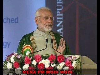 Narendra Modi in Manipur - Innovation in Raod Making in india