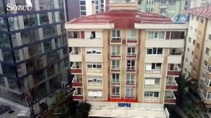 7. katta tehlikeli temizlik kamerada