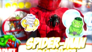 Play-Doh Surprise Eggs and Spiderman Squinkies Dispenser