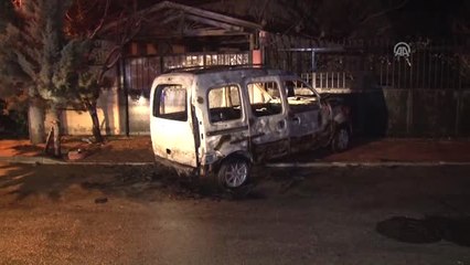 Hafif Ticari Araç Kundaklandı